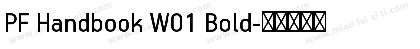 PF Handbook W01 Bold字体转换